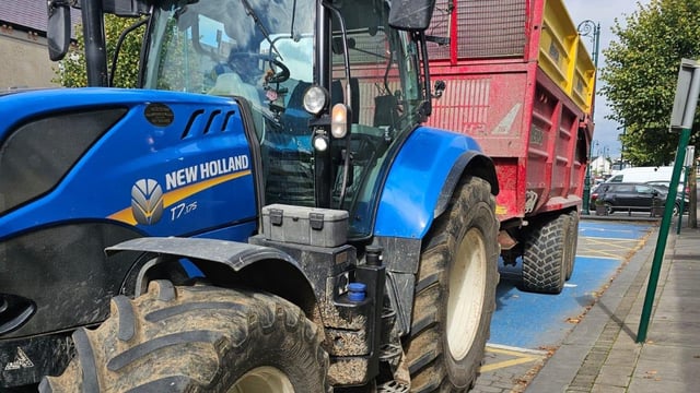 Tractor driver fined €150 for illegally parking in disability bay